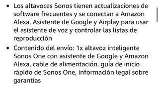 Altavoz Sonos One(gen1) Blanco