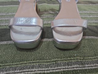 Sandalias plateadas Ulanka T37