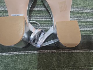 Sandalias plateadas Ulanka T37