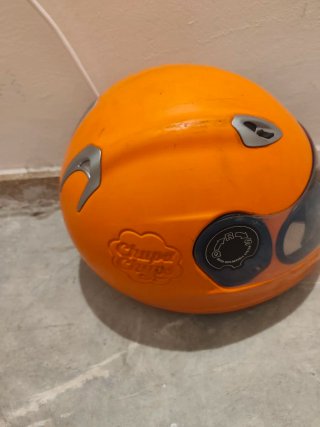 Casco Moto Integral Naranja Chupa Chups