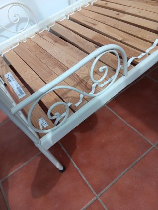 Cama extensible forja blanca 80x200cm.Precio 2unid