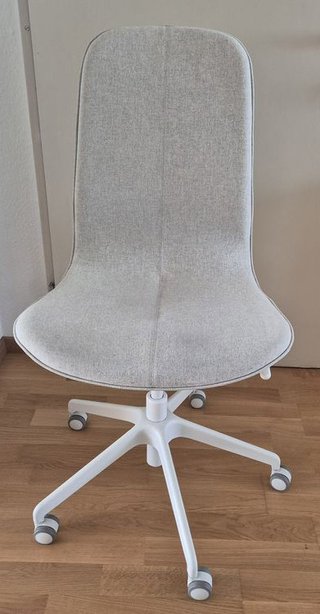 Silla de escritorio IKEA LÅNGFJÄLL beige/blanco