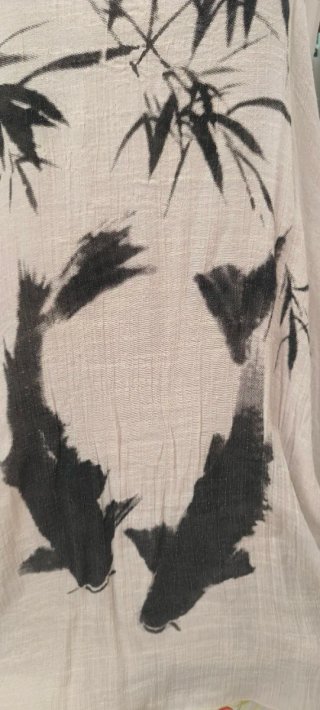 Vestido pintado a mano Talla Única