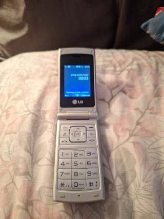 Teléfono LG Clamshell Plata