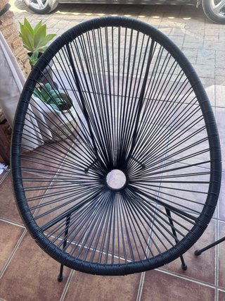 Par de sillas Acapulco diseño negro