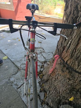 Bicicleta Zeus roja de carretera