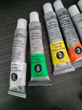 36 tubos pinturas al óleo y acrílicas 12 ml