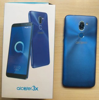 Móvil Alcatel 3X Azul y accesorios originales