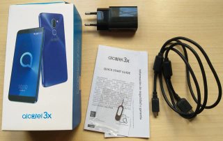 Móvil Alcatel 3X Azul y accesorios originales