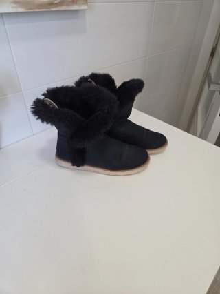 Botas zara 38 ante y pelo.