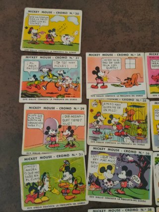 Cromos Mickey Mouse - Lote Variado