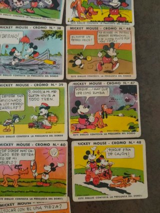 Cromos Mickey Mouse - Lote Variado
