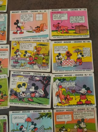Cromos Mickey Mouse - Lote Variado