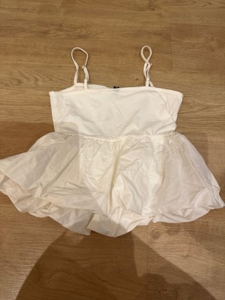 Top H&M blanco tirantes