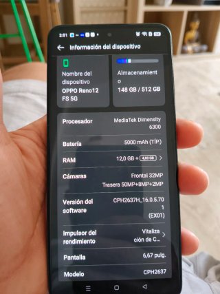 Oppo Verde 512GB 512 RAM