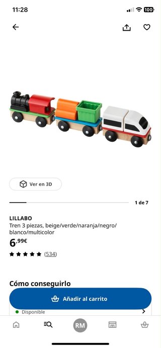 Tren de madera Ikea