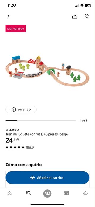 Tren de madera Ikea