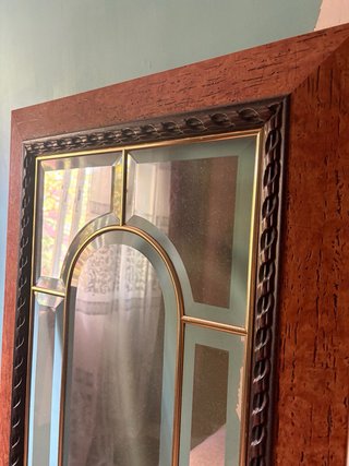 Cristal-espejo de madera