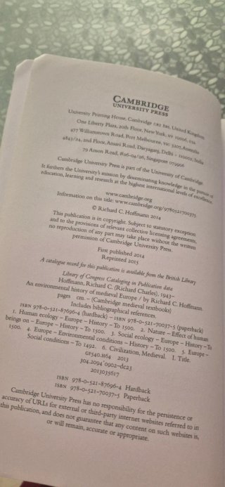 An Environmental History of Medieval Europe