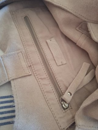 Bolso de ante beige
