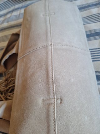 Bolso de ante beige
