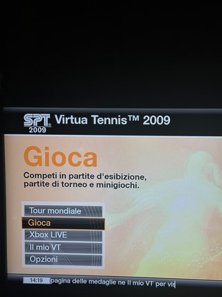 VIRTUA TENNIS 2009 XBOX 360 PAL ITALIANO MICROSOFT