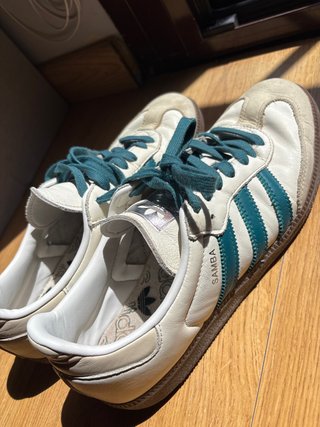 Zapatillas Adidas Samba Blancas y Verdes