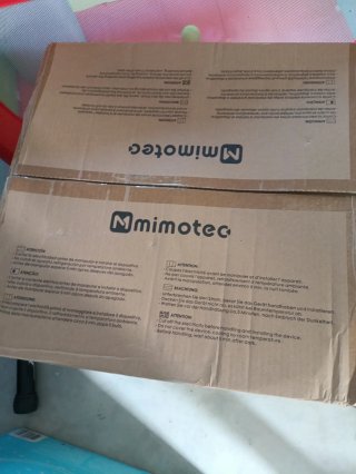 Ventilador de techo Mimmotec gris y blanco