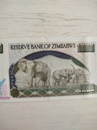Billete 100Zimbabwe