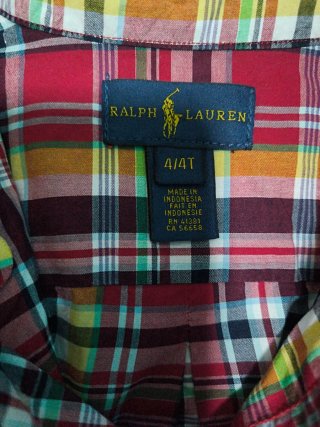 Camisa Ralph Lauren Niño 4 Años