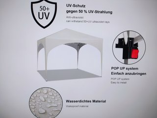 CARPA PLEGABLE 3X3 AZUL NUEVA