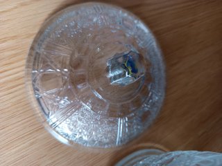 Azucarero de cristal labrado