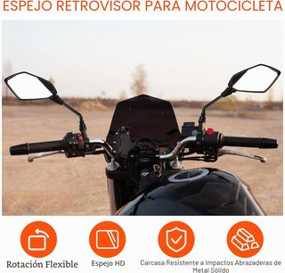 Par Espejos Moto Giratorios Ajustables