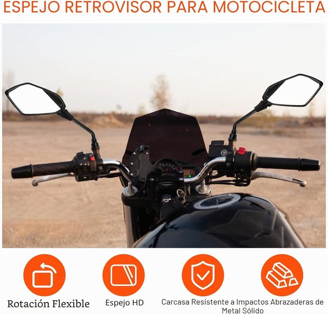 Par Espejos Moto Giratorios Ajustables