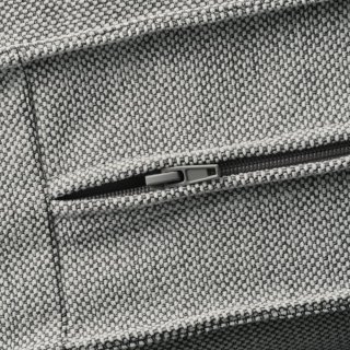 Funda Tallmyra blanco/negro para reposapiés Kivik