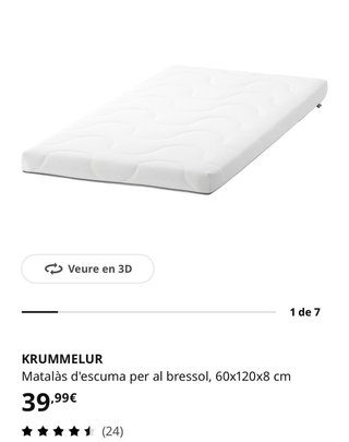 Cuna IKEA con colchón