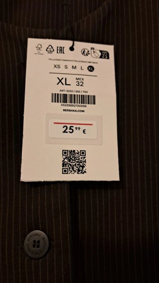 Chaleco Bershka Pichi Rayas Marrón Talla XL