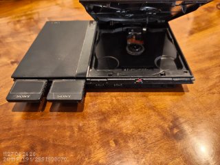 Playstation 2 Slim Negra + Mando y Cables