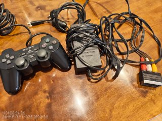 Playstation 2 Slim Negra + Mando y Cables