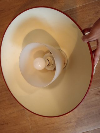 Lámpara de techo colgante roja