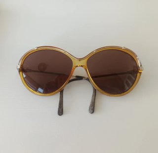 Gafas Sol Christian Dior Años 80 Marrón/Dorado