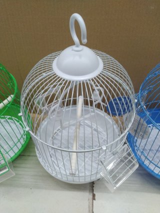 Jaula circular pequeña para pájaros
