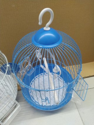 Jaula circular pequeña para pájaros
