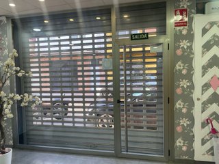 Cristalera y puerta peatonal