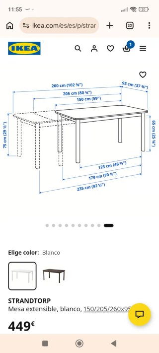 Se regala Mesa grande IKEA blanca