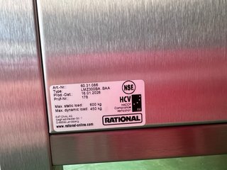 Mesas originales inox para hornos Rational