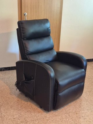 Sillón eléctrico elevador masaje y calor