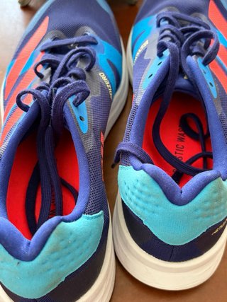 Botines Adidas Adizero Azul/Rojo