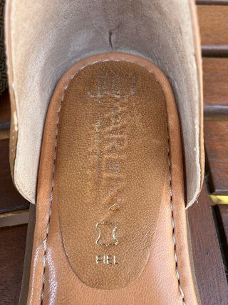 Sandalias Piel Marrón Talla 38