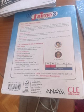 Libro de francés de tercero de la ESO